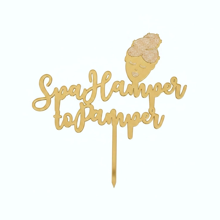 Spa to Hamper to Pamper Cake Topper